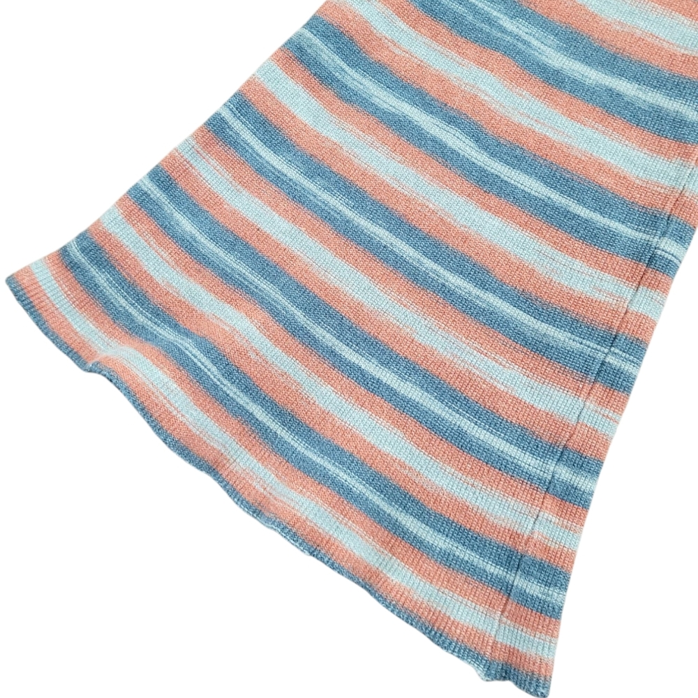 FREE PEOPLE Esme Striped High Rise Flare Pants In Ocean Combo Bell Bottoms M - Picture 5 of 14